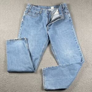 VTG Levi's 550 Relaxed Fit Jeans Men's 38x32 Medium Wash Y2K 2000's Distressed